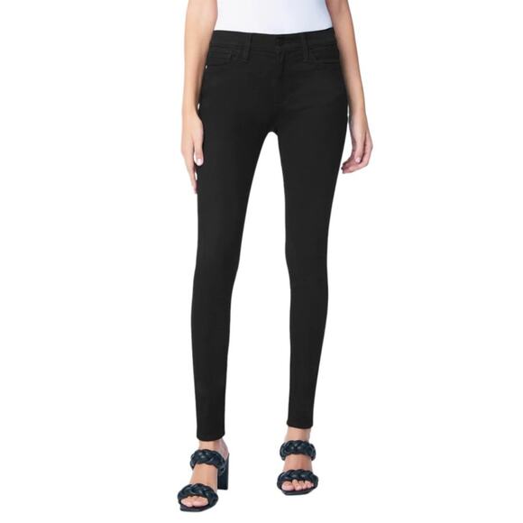 Joe's Jeans The Icon Flawless Mid Rise Skinny Black Denim Size 26 NWOT $168 MSRP - Picture 1 of 9